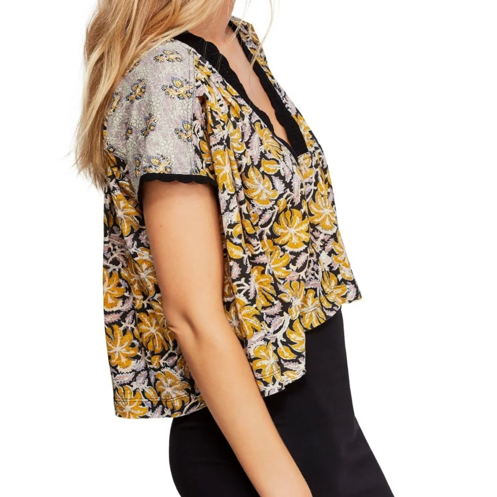 Free People Leilani Floral Black Combo
